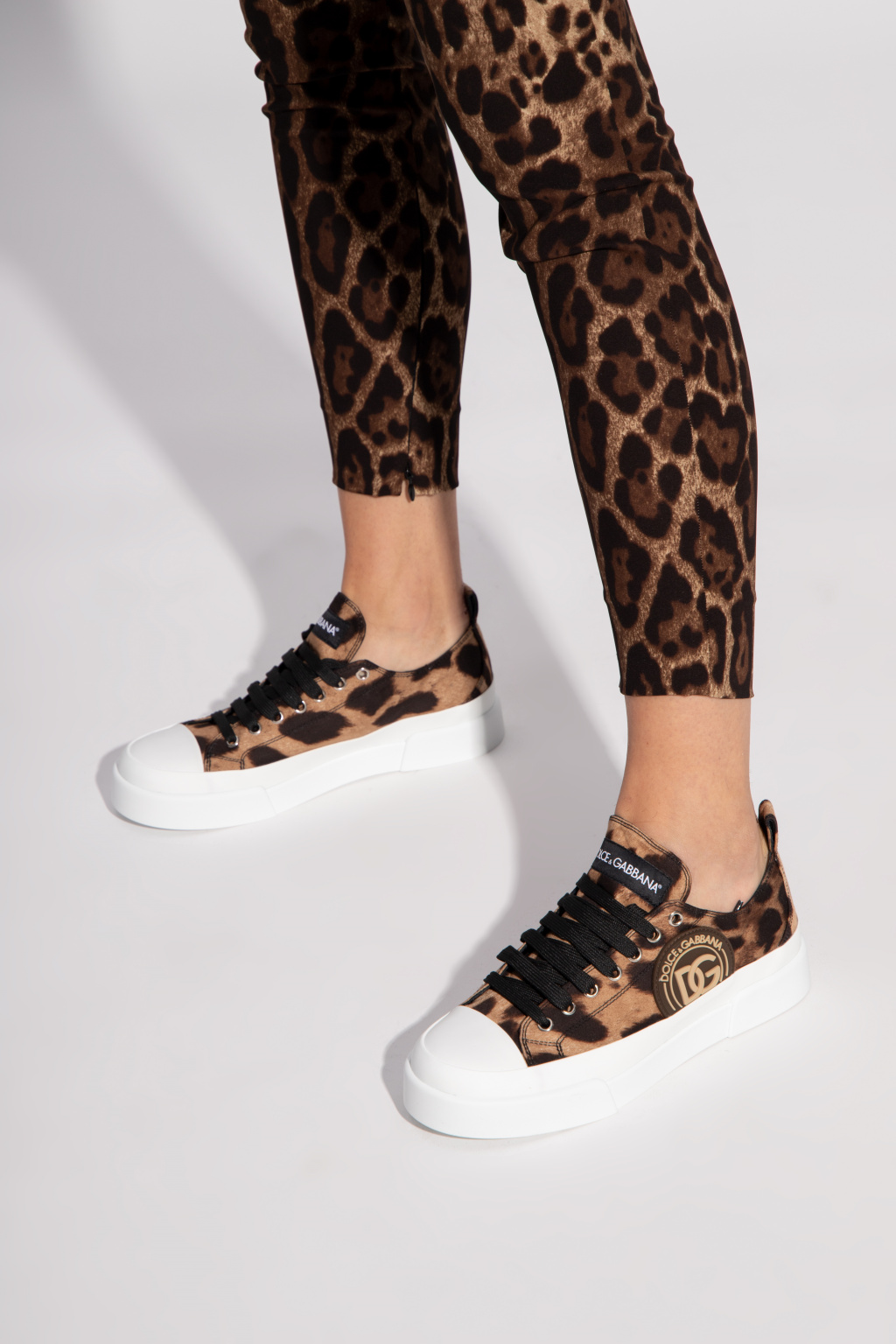 Dolce & shop gabbana leopard sneakers